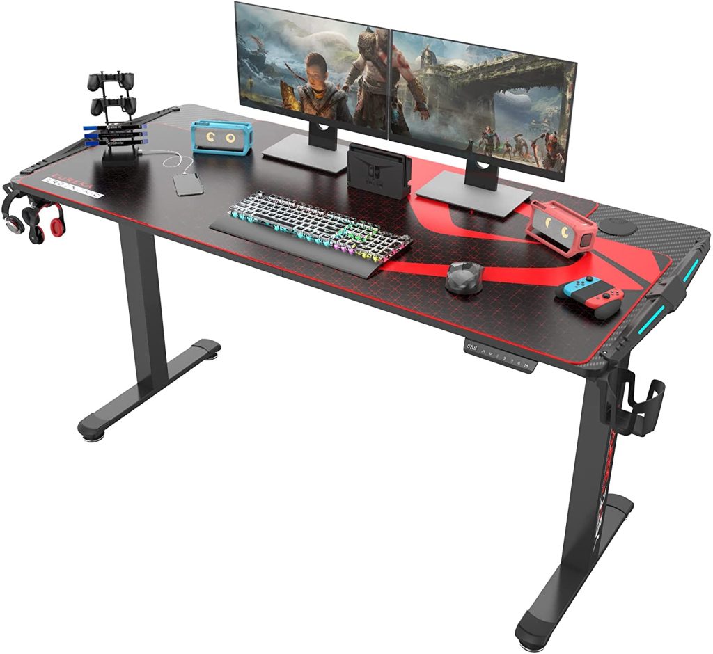 The gaming desk with LED lights you want - Jemlit Blog