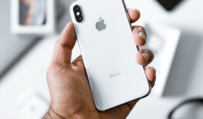 iPhone held in hand